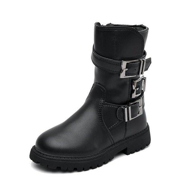 Moodsad pannalde ja lukuga nahast lastesaapad tüdrukutele