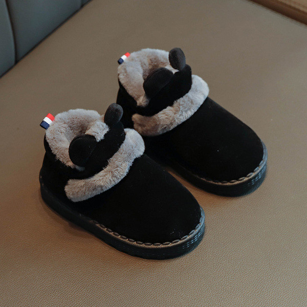 Dječje čizmice za djevojčice s 3D elementom i mekom postavom