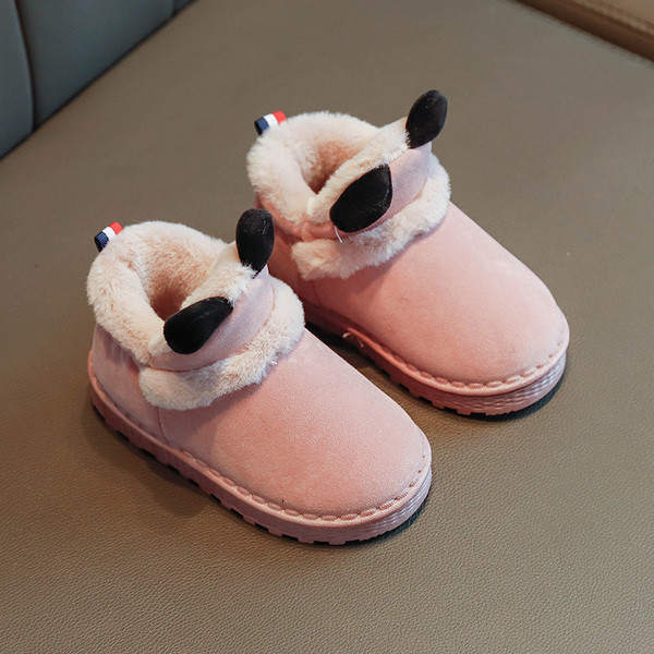 Dječje čizmice za djevojčice s 3D elementom i mekom postavom