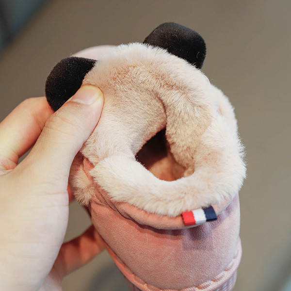 Dječje čizmice za djevojčice s 3D elementom i mekom postavom