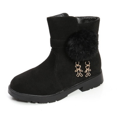 Παιδικές μπότες από οικολογικό σουέτ με πουκάμισο και μεταλλική διακόσμηση