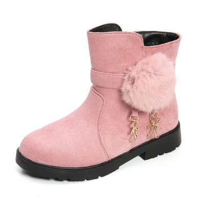 Παιδικές μπότες από οικολογικό σουέτ με πουκάμισο και μεταλλική διακόσμηση