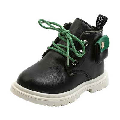 Laste nahast saapad - taskuga tüdrukutele