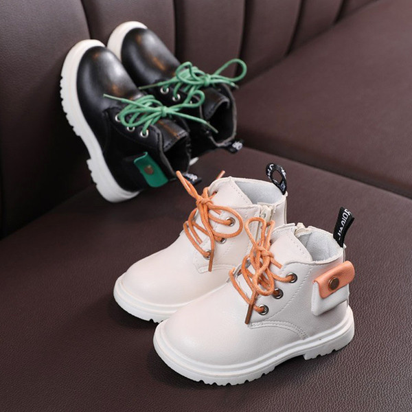 Laste nahast saapad - taskuga tüdrukutele