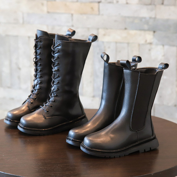 Naujas vaikiškų odinių batų mergaitėms modelis - dviejų modelių