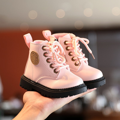 Vaikiški laisvalaikio odiniai batai su raišteliais mergaitėms