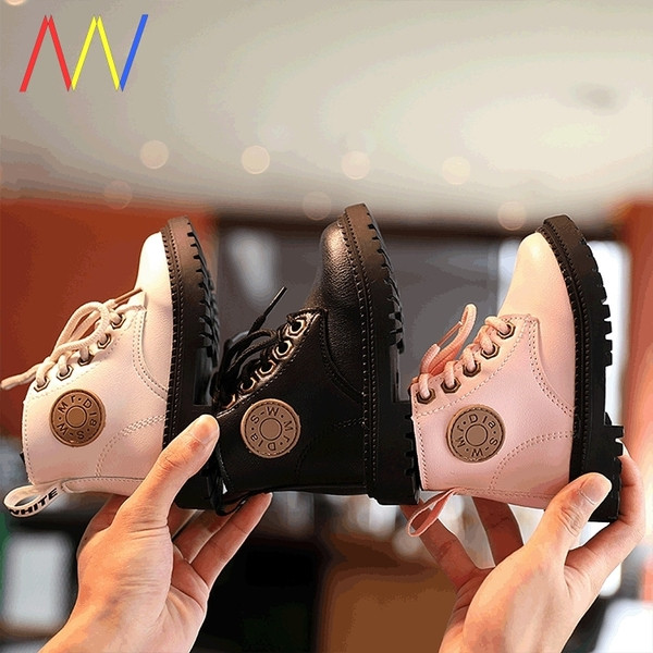 Vaikiški laisvalaikio odiniai batai su raišteliais mergaitėms