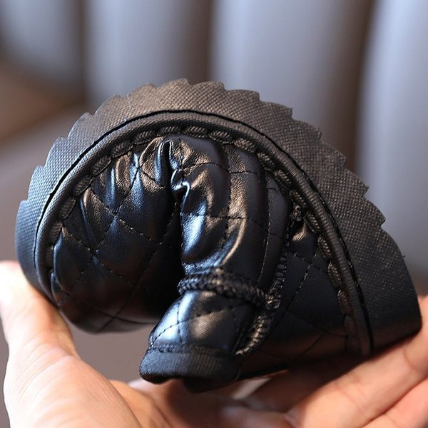 Pehme voodriga lastesaapad tüdrukutele - ökonahk