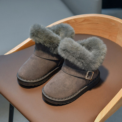 Ökoseemisnahast lastesaapad tüdrukutele udusulgede ja metallist pandlaga