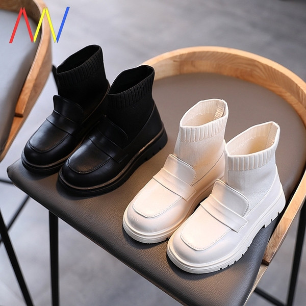 Vaikiški laisvalaikio batai iš eko odos ir tekstilės mergaitėms