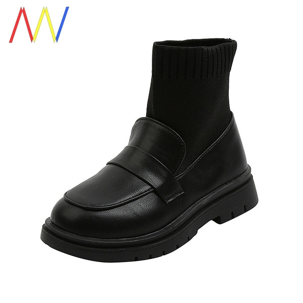 Vaikiški laisvalaikio batai iš eko odos ir tekstilės mergaitėms