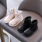 Öko-nahast lameda talla ja küljesidemetega vabaaja saapad