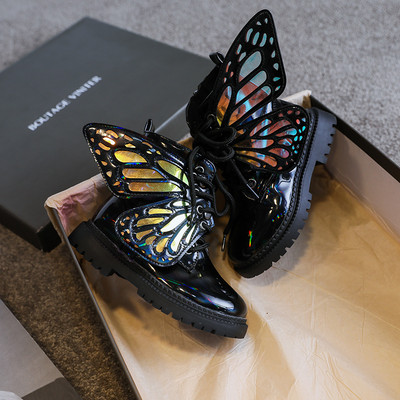 3D elemendi ja lipsudega lastesaapad tüdrukutele