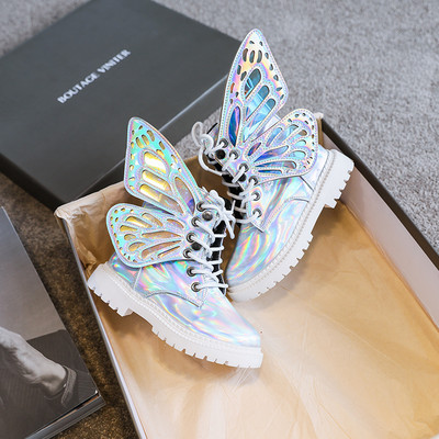 3D elemendi ja lipsudega lastesaapad tüdrukutele