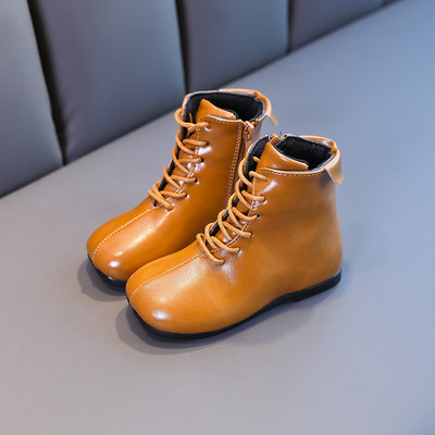 Öko-nahast valmistatud vabaaja lastesaapad tüdrukutele