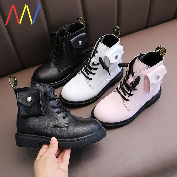 Vaikiški modernūs batai su raišteliais mergaitei