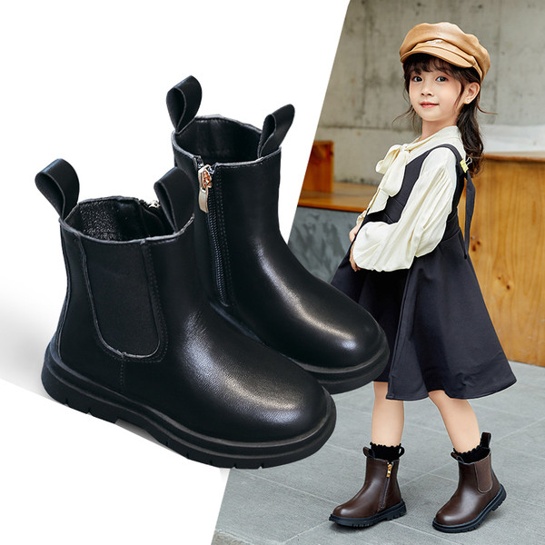 Eko-nahast lihtsa mudeliga lastesaapad tüdrukutele