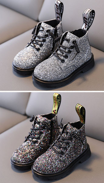 Laste läikivad paeltega saapad - tüdrukutele