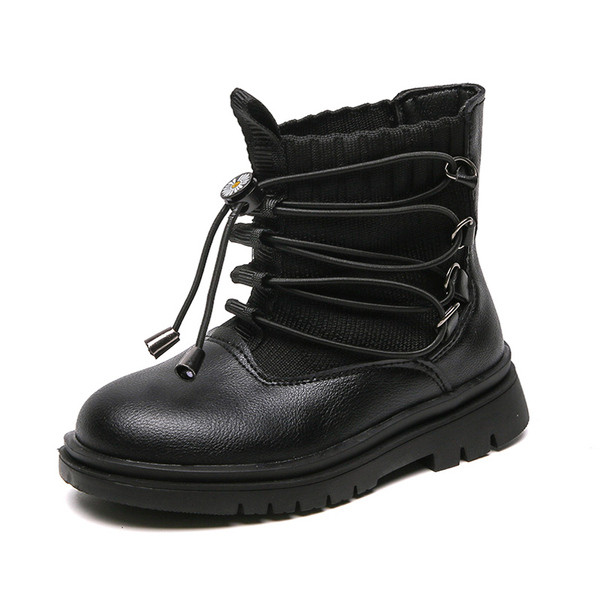 Öko-nahast moodsad lamedate taldade ja paeltega lastesaapad