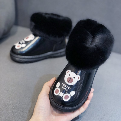 Dječje moderne tople čizme za djevojčice s aplikacijom