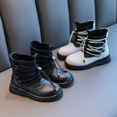 Vaikiški batai iš eko odos su raišteliais mergaitėms