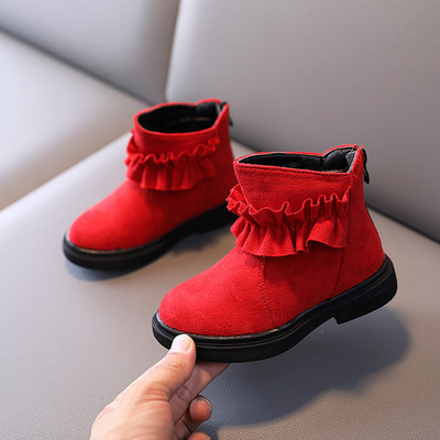 Moodsad laste seemisnahast saapad tüdrukutele