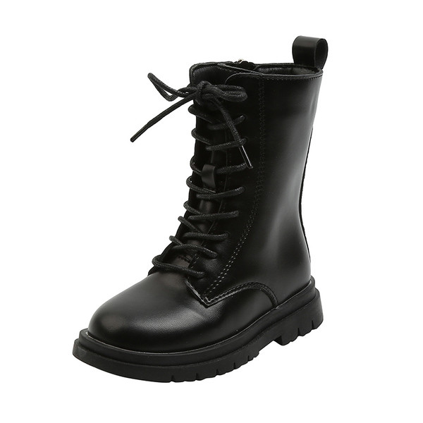 Musta värvi lastesaapad tüdrukutele