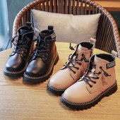 Modernūs vaikiški dirbtinės odos batai mergaitėms