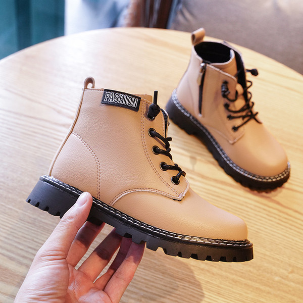 Modernūs vaikiški dirbtinės odos batai mergaitėms