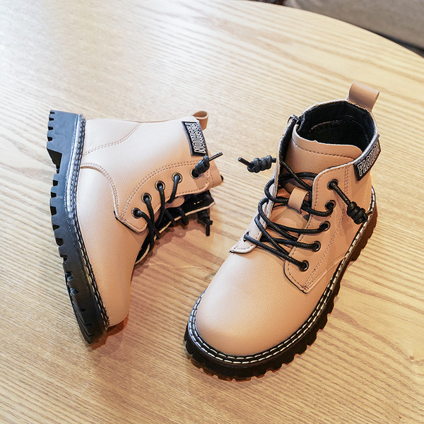 Modernūs vaikiški dirbtinės odos batai mergaitėms