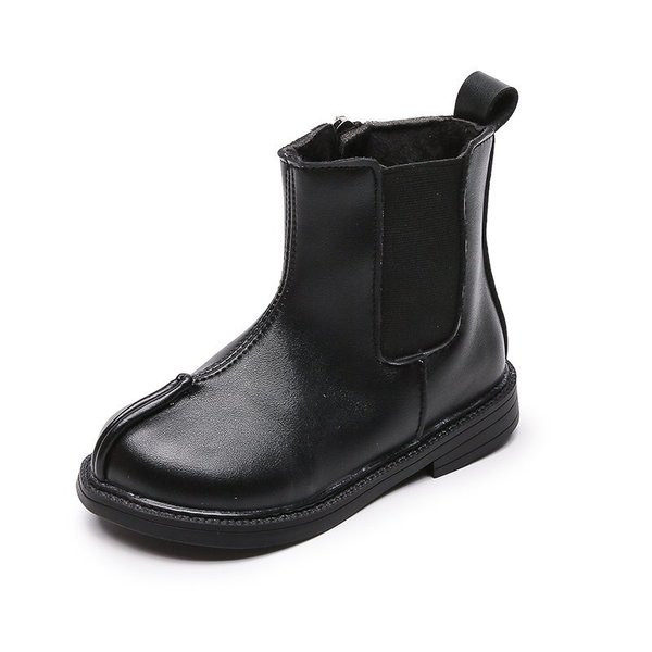 Vaikiški batai iš eko odos su užtrauktuku mergaitėms - švarus modelis