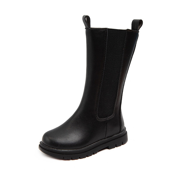 Juodos spalvos vaikiški batai su užtrauktuku mergaitėms