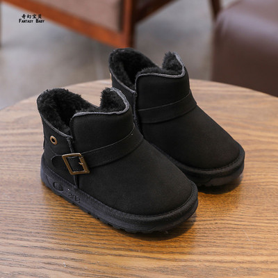 Vaikiški batai iš ekologiškos zomšos su minkštu pamušalu