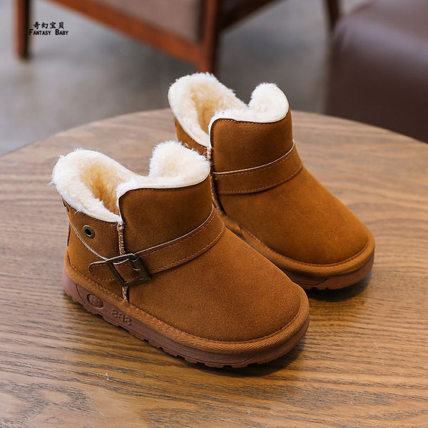 Vaikiški batai iš ekologiškos zomšos su minkštu pamušalu