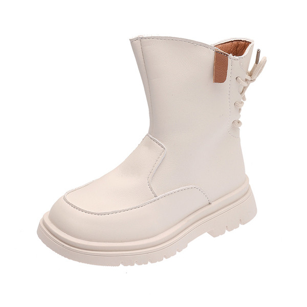 Naujo modelio vaikiški odiniai batai su užtrauktuku mergaitėms