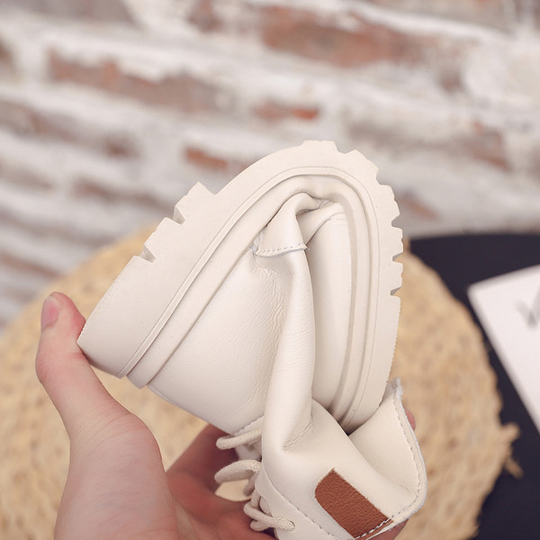 Naujo modelio vaikiški odiniai batai su užtrauktuku mergaitėms