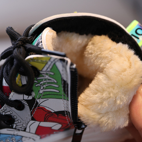 Pehme voodriga värvilised lastesaapad tüdrukutele