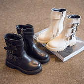 Νέο μοντέλο παιδικές μπότες με αγκράφες για κορίτσια