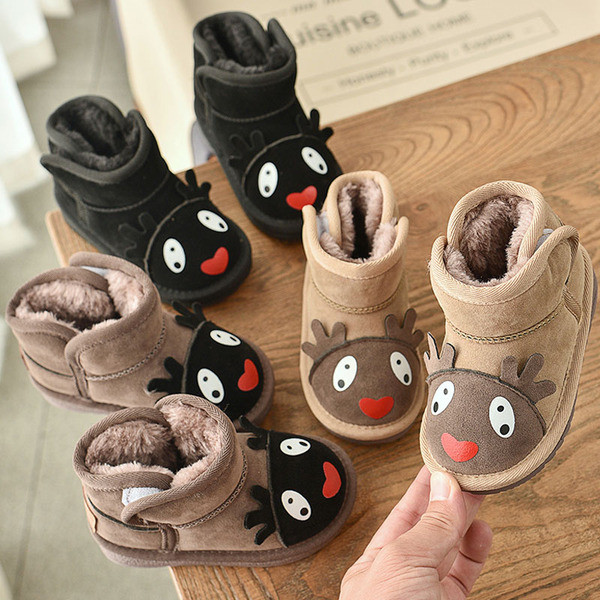 Vaikiški batai mergaitėms plokščiu padu ir 3D elementu