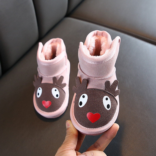 Vaikiški batai mergaitėms plokščiu padu ir 3D elementu