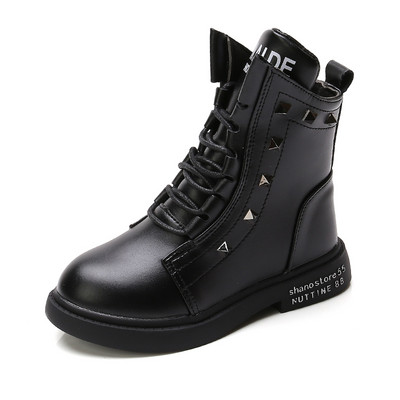 Нов модел детски боти с метални елементи за момичета