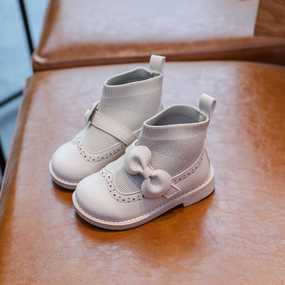 Детски ежедневни боти с панделка подходящи за момичета