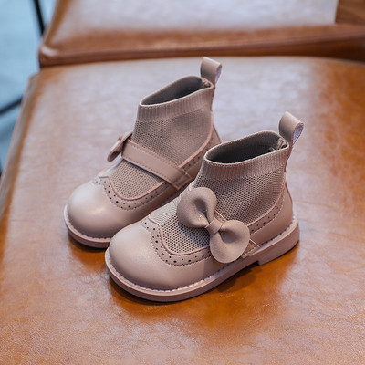 Детски ежедневни боти с панделка подходящи за момичета