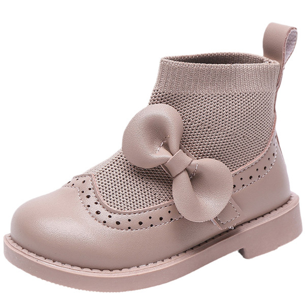 Детски ежедневни боти с панделка подходящи за момичета