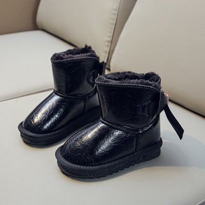 Модерни детски ботуши с панделка за момичета