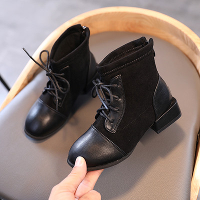 Детски модерни боти за момичета с връзки