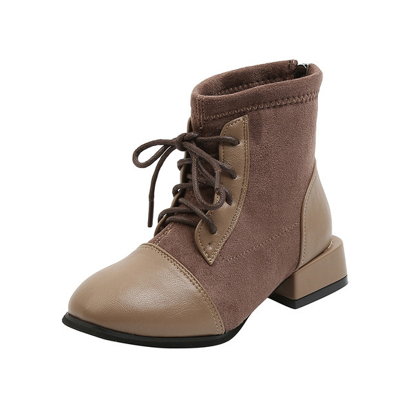 Детски модерни боти за момичета с връзки