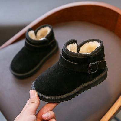 Детски боти от еко велур и топла подплата - подходящи за момичета