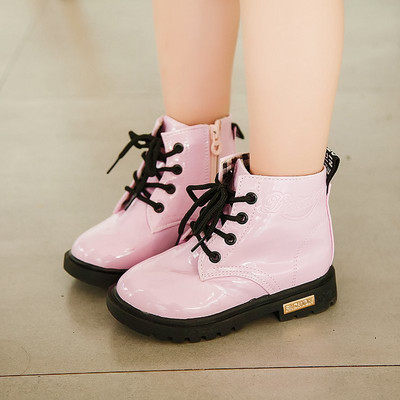 Модерни детски боти с връзки цип за момичета