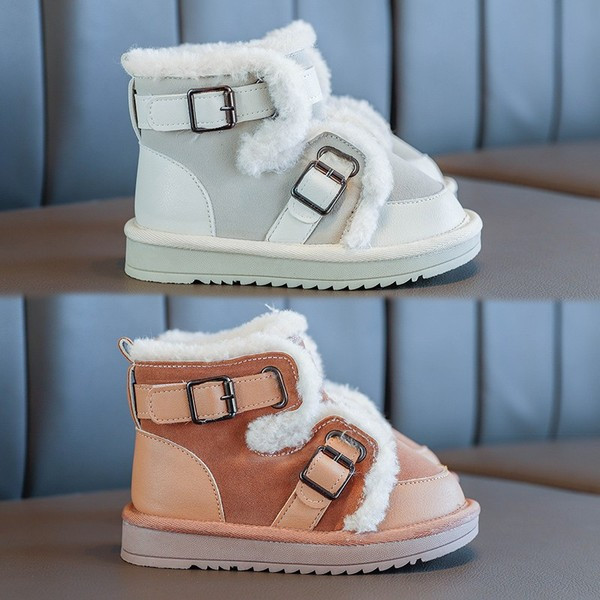 Зимни боти за момиче с пух и катарами